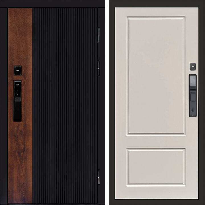 Входная дверь Termo-door ПРЕСТИЖ с электронным замком Марсель Слоновая Кость