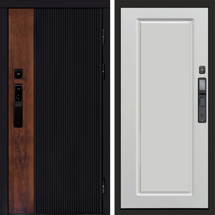 Входная дверь Termo-door ПРЕСТИЖ с электронным замком Гранд Белый Софт