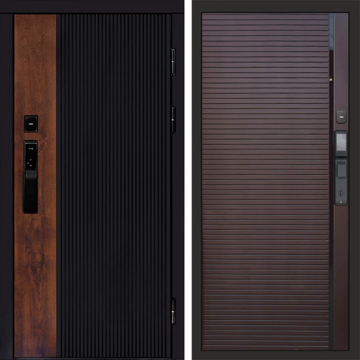 Входная дверь Termo-door ПРЕСТИЖ с электрозамком PORTE Шоколад