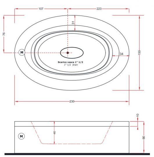 Спа бассейн Gruppo Treesse Fusion SPA 230х150 V864E схема 2
