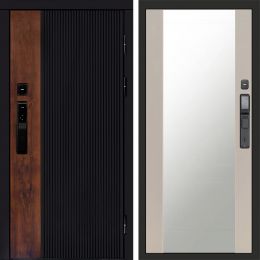 Входная дверь Termo-door ПРЕСТИЖ с электронным замком Зеркало Слоновая Кость