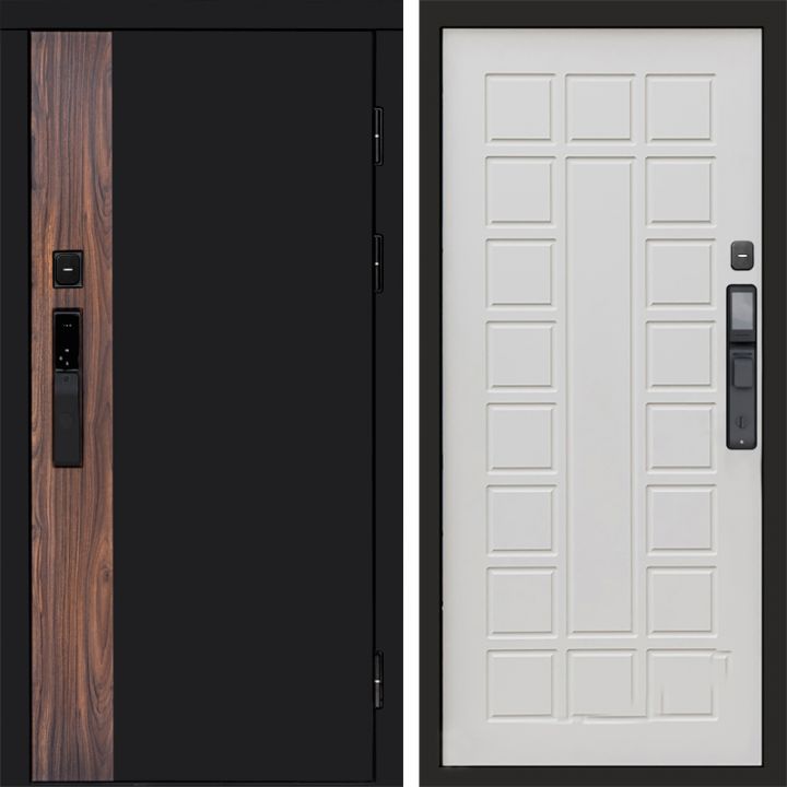 Входная дверь Termo-door ТОР с электронным замком Престиж бежевый матовый