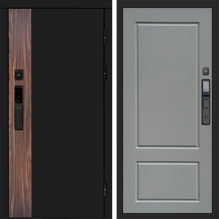 Входная дверь Termo-door ТОР с электронным замком Марсель Грей Софт