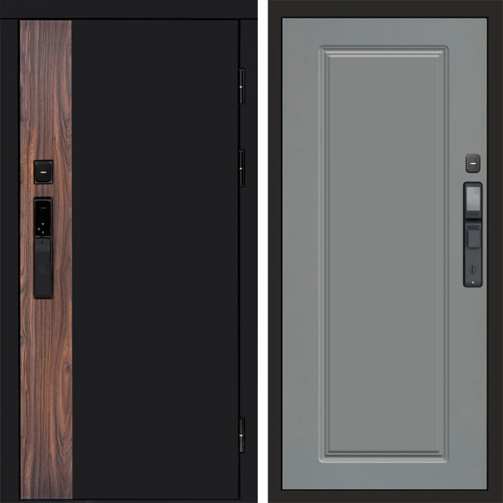 Входная дверь Termo-door ТОР с электронным замком Гранд Грей Софт