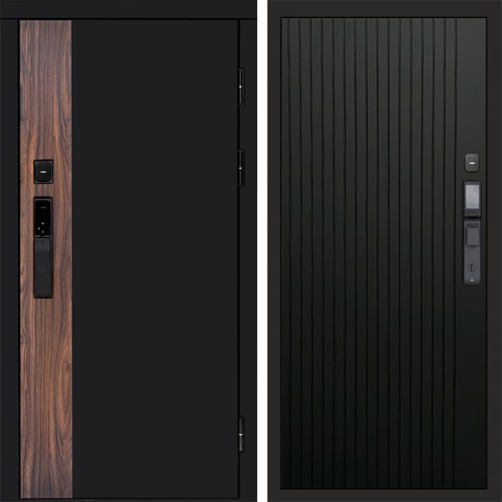 Входная дверь Termo-door ТОР с электронным замком FLAT Черный Кварц