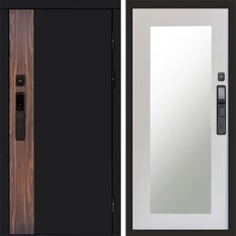 Входная дверь Termo-door ТОР с электронным замком Зеркало Триумф лиственница