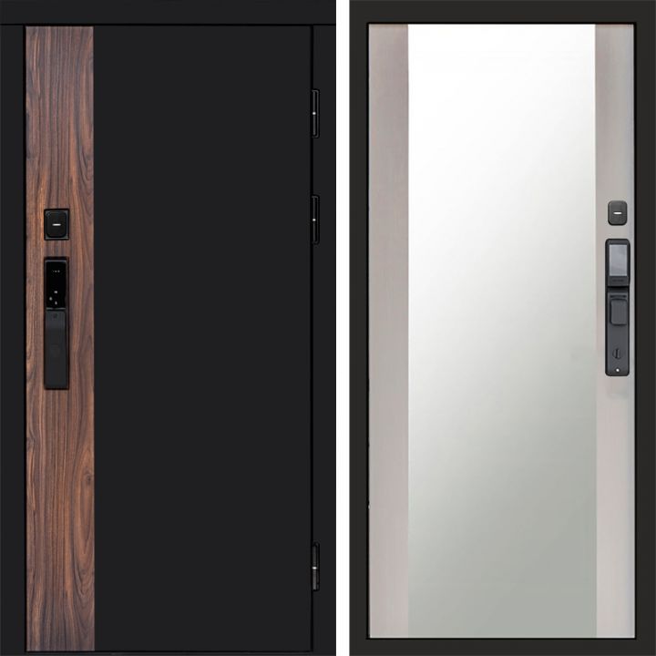 Входная дверь Termo-door ТОР с электронным замком Зеркало лиственница