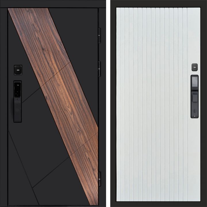 Входная дверь Termo-door НОВА с электронным замком FLAT Белый Софт