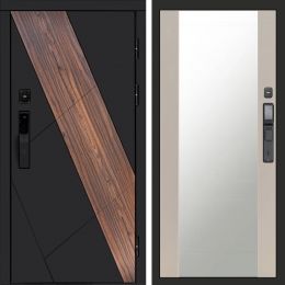 Входная дверь Termo-door НОВА с электронным замком Зеркало Слоновая Кость