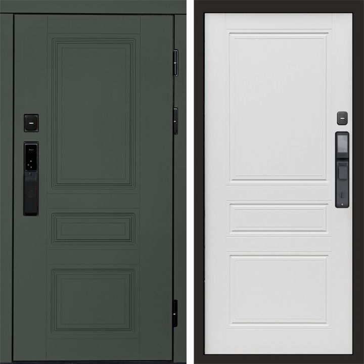 Входная дверь Termo-door ОРЕГОН GREEN с электронным замком Классика лиственница