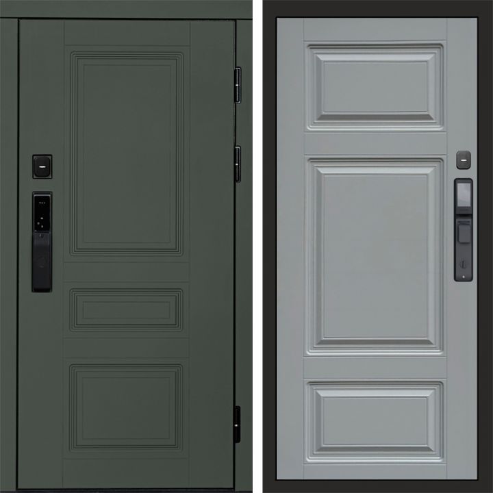 Входная дверь Termo-door ОРЕГОН GREEN с электронным замком Лион Грей Софт