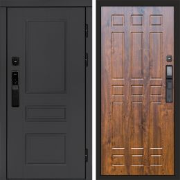 Входная дверь Termo-door ОРЕГОН ГРАФИТ с электронным замком Спарта дуб