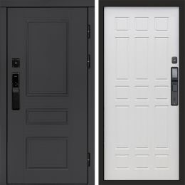 Входная дверь Termo-door ОРЕГОН ГРАФИТ с электронным замком Спарта лиственница