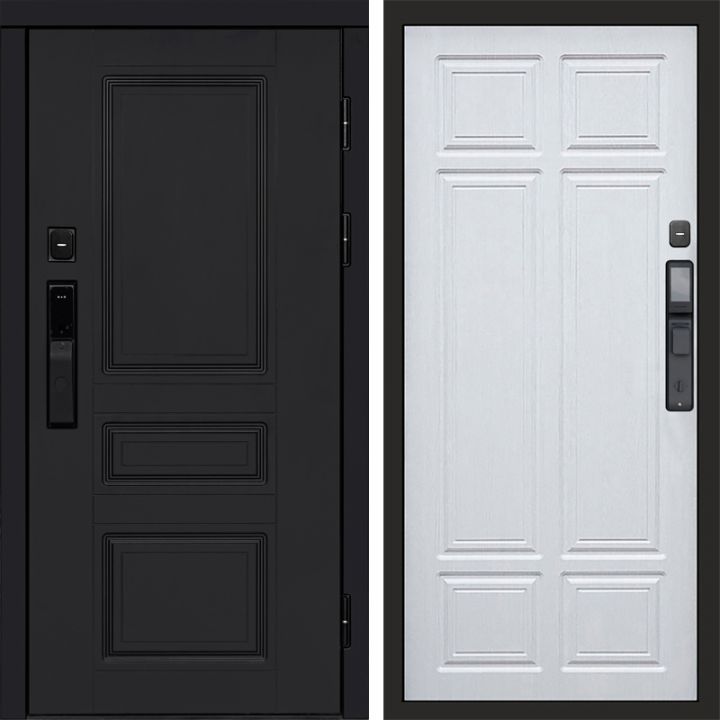 Входная дверь Termo-door ОРЕГОН BLACK с электронным замком Лиственница премиум