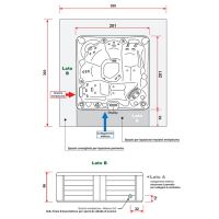 Спа бассейн Gruppo Treesse Paros 201х201 схема 4
