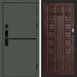 Входная дверь Termo-door ТРЕНД GREEN с электронным замком Престиж венге