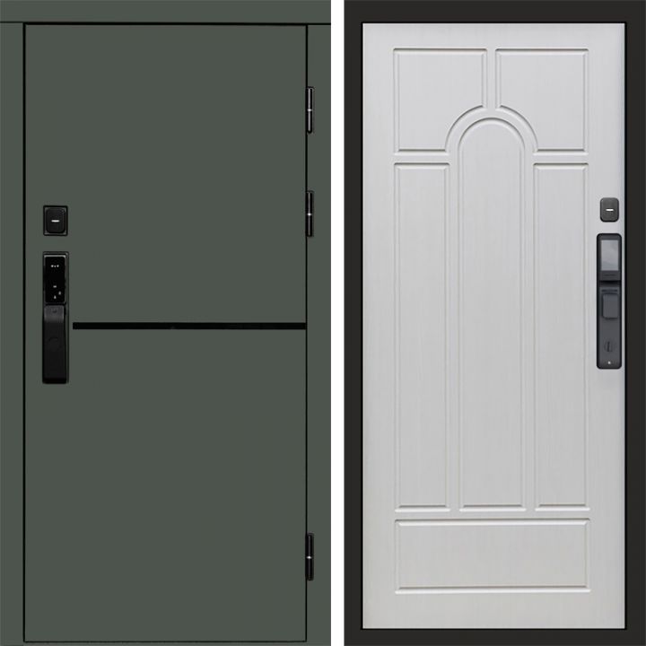 Входная дверь Termo-door ТРЕНД GREEN с электронным замком Арка лиственница