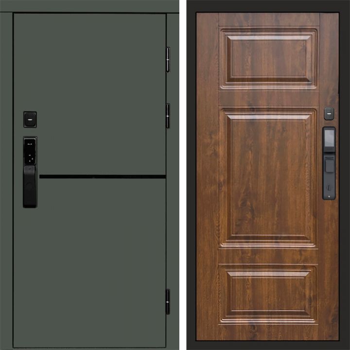 Входная дверь Termo-door ТРЕНД GREEN с электронным замком Лион Дуб