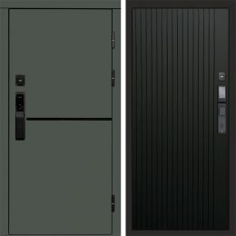 Входная дверь Termo-door ТРЕНД GREEN с электронным замком FLAT Черный Кварц