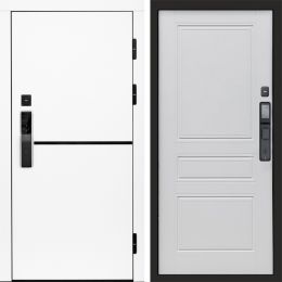 Входная дверь Termo-door ТРЕНД WHITE с электронным замком Классик Белый Софт