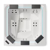 Спа бассейн Gruppo Treesse Superquarz 220x220x90 схема 3