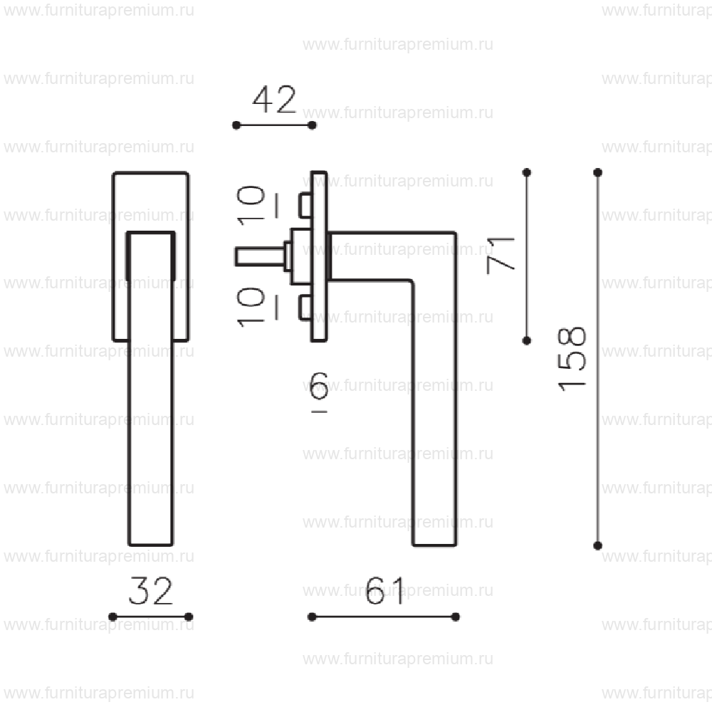 Оконная ручка Olivari Abc K255 DK