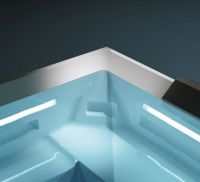 Спа бассейн с гидромассажем Gruppo Treesse Heaven Ghost Plus V412 210х210x86 схема 3