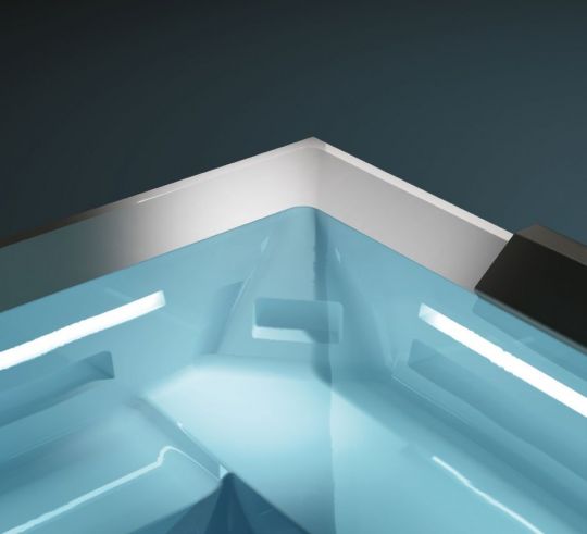 Спа бассейн с гидромассажем Gruppo Treesse Heaven Ghost Plus V412 210х210x86 схема 3