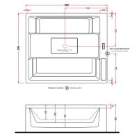 Спа бассейн Gruppo Treesse Maya 260х205 V232 схема 2