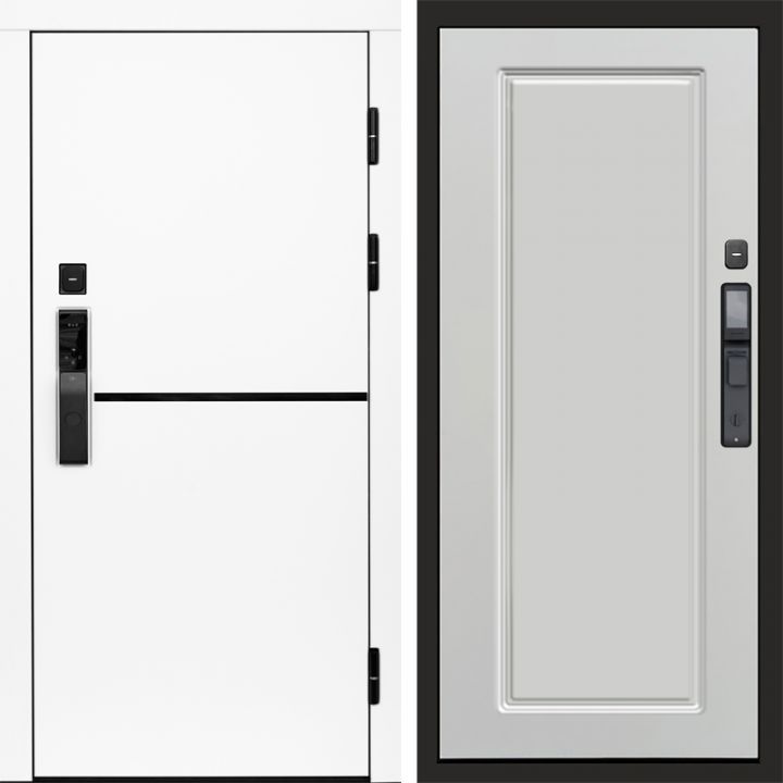Входная дверь Termo-door ТРЕНД WHITE с электронным замком Гранд Белый Софт
