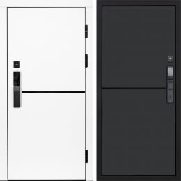 Входная дверь Termo-door ТРЕНД WHITE с электронным замком Нео Графит