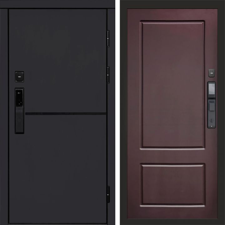 Входная дверь Termo-door ТРЕНД BLACK с электронным замком Марсель Шоколад