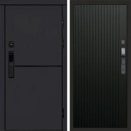 Входная дверь Termo-door ТРЕНД BLACK с электронным замком FLAT Черный Кварц