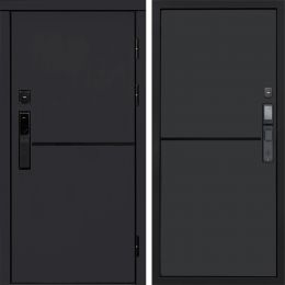 Входная дверь Termo-door ТРЕНД BLACK с электронным замком Нео Графит