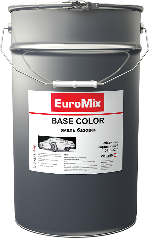 EuroMix Эмаль EUROMIX базовая сочи 360, объем 3л.
