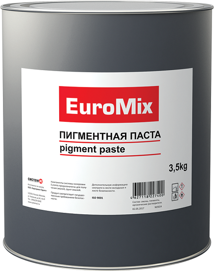 EuroMix Пигментная паста Р600, зелёная (банка 3,5л.)