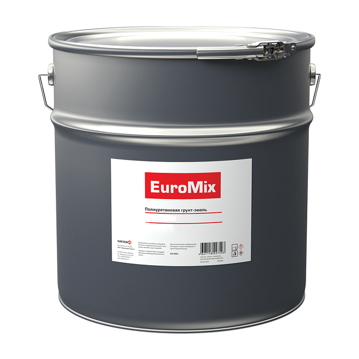 EuroMix Эмаль 1К молотковая антикоррозийная Hammer Base EXS, биндер, 8кг.