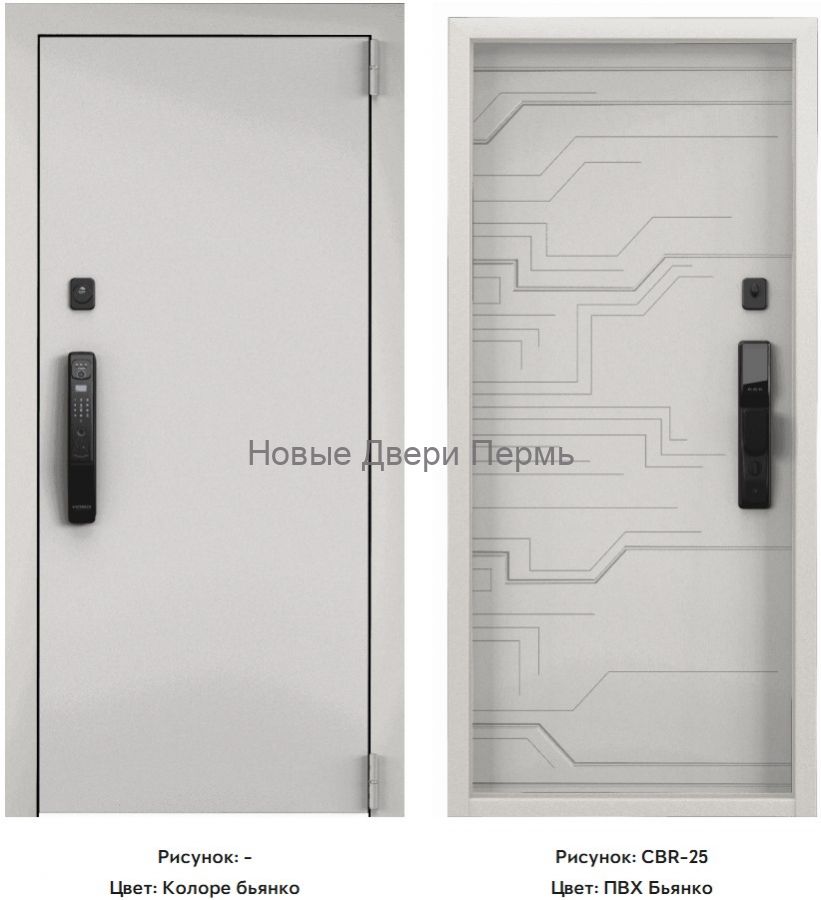CYBER PRO MP Колоре бьянко / ПВХ Бьянко входная дверь