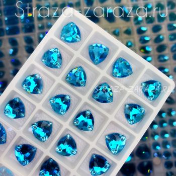DeLuxe Пришивные Стразы Aquamarine Триллиант 12 мм