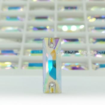 DeLuxe Пришивные Стразы Crystal_AB Багет 6*18 мм