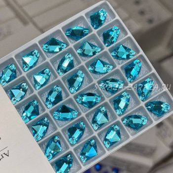 K9 Luxe Пришивные Стразы Aquamarine Галактик 9*14 мм