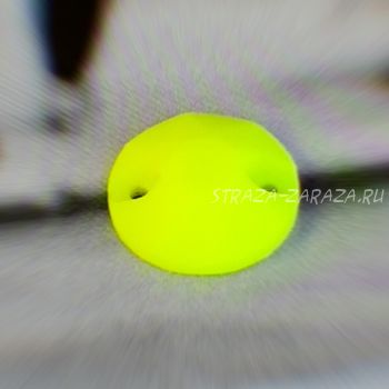 Матовые Пластиковые Пришивные Стразы Fluo_Lemon Сириус 14 мм