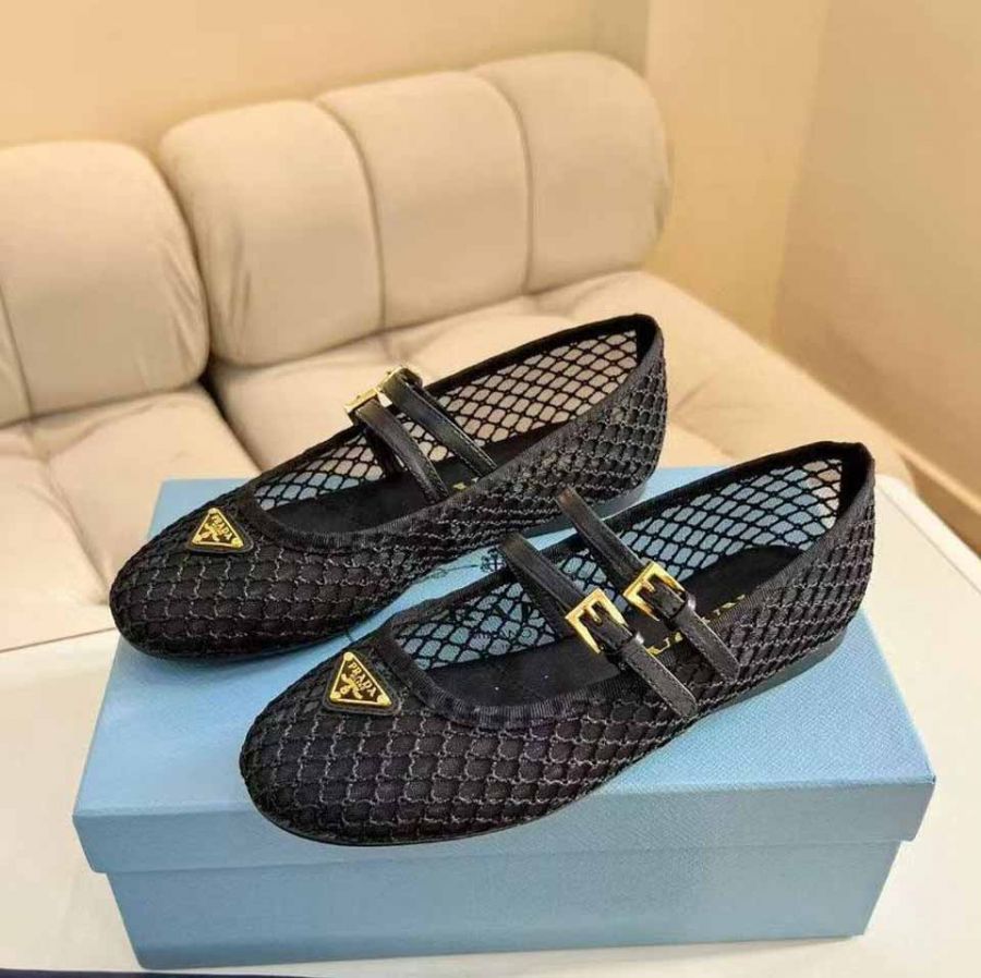 Балетки PRADA в сетку Premium