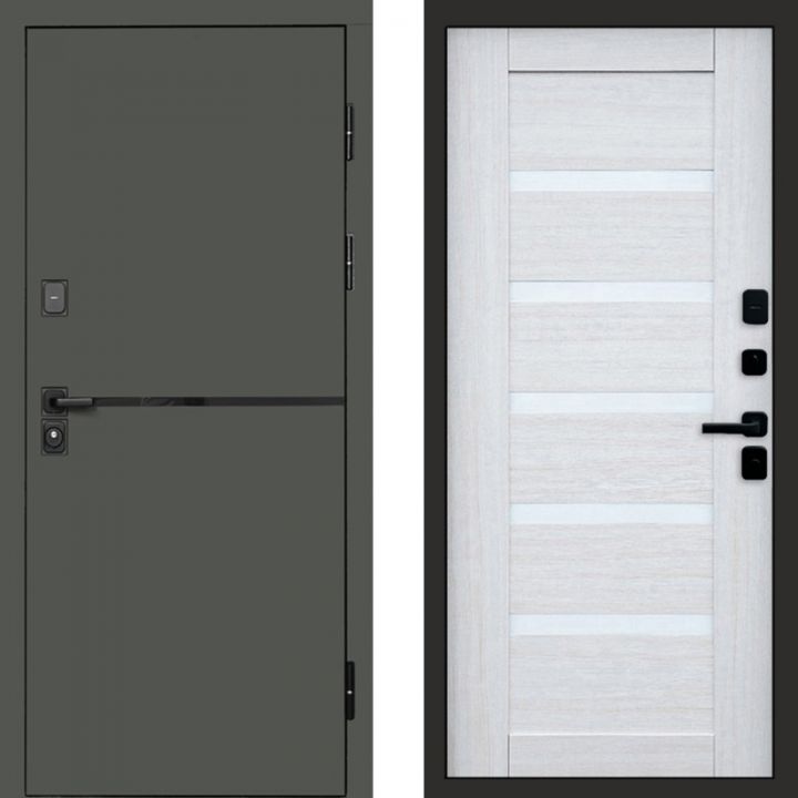 Входная дверь Termo-door Тренд Грин Царга лиственница