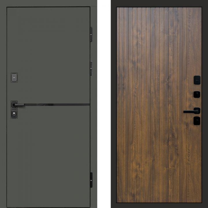 Входная дверь Termo-door Тренд Грин FLAT Дуб