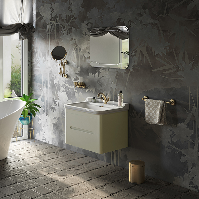 Изображение Тумба под раковину Kerasan Waldorf 925630 80Х51 с ящиками