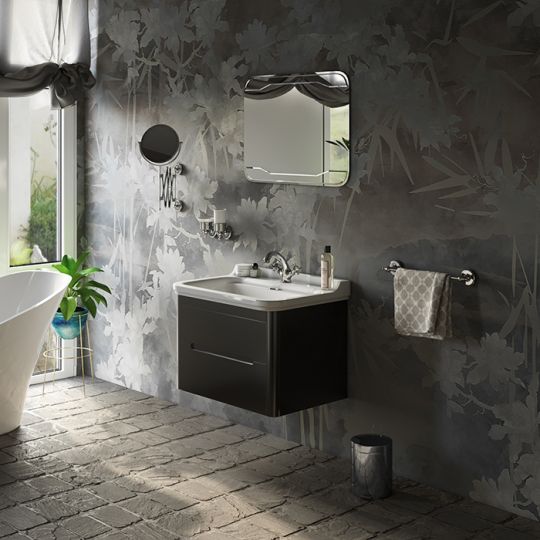 Тумба под раковину Kerasan Waldorf 925630 80Х51 с ящиками схема 2