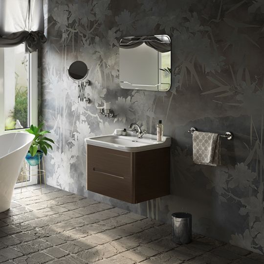 Тумба под раковину Kerasan Waldorf 925630 80Х51 с ящиками схема 3