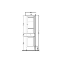 Шкаф пенал Kerasan Retro  731530-dx 160Х34 схема 2