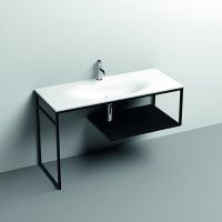 Консоль Kerasan Shape 9333K3 122Х52 с полкой схема 3